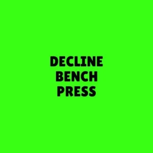 Decline bench press